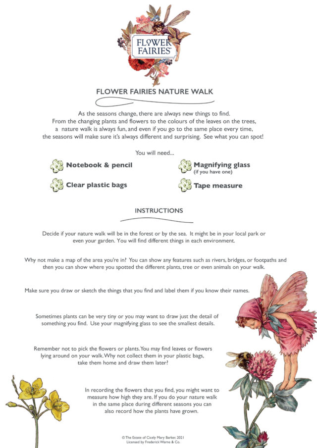 Nature Walk Activity Sheet